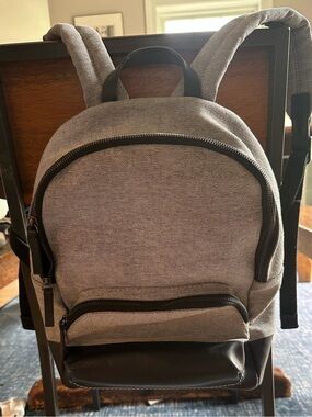 Everlane canvas and leather backpack